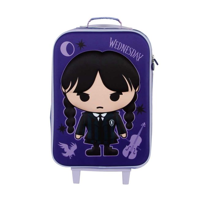 Troler 3D Wednesday Chibi, 33x52x17 cm