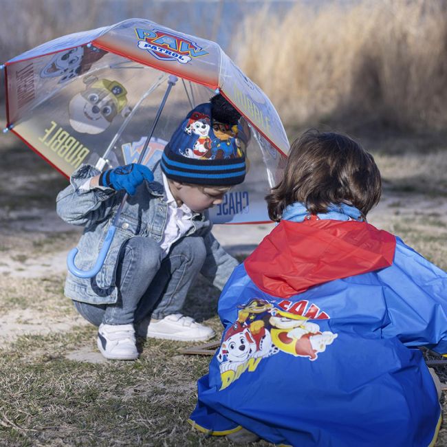 Pelerina de ploaie tip poncho, Paw Patrol, Albastru, 3 - 4 ani