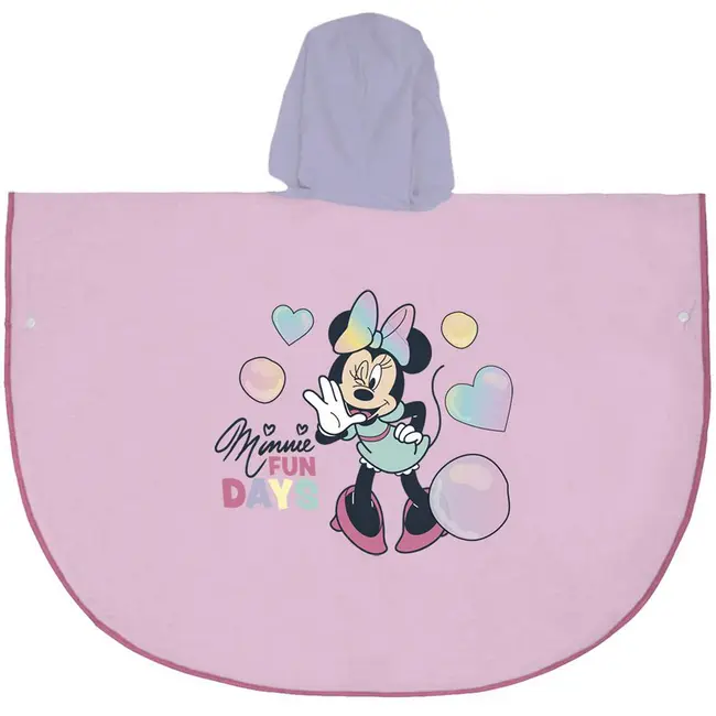 Pelerina de ploaie tip poncho, Minnie Mouse, Roz, 3 - 4 ani