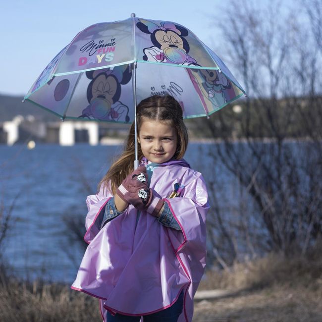 Pelerina de ploaie tip poncho, Minnie Mouse, Roz, 3 - 4 ani