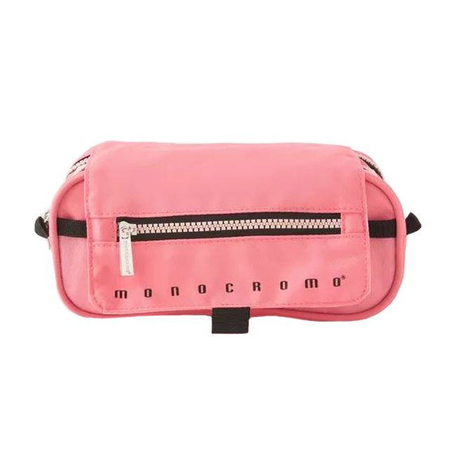 Penar Monocromo Urban echipat, 3 compartimente, Roz, 23x12x10.5 cm