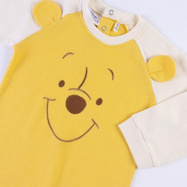 Salopeta (pijama) Winnie the Pooh cu maneca lunga si capse, 18 luni / 86 cm