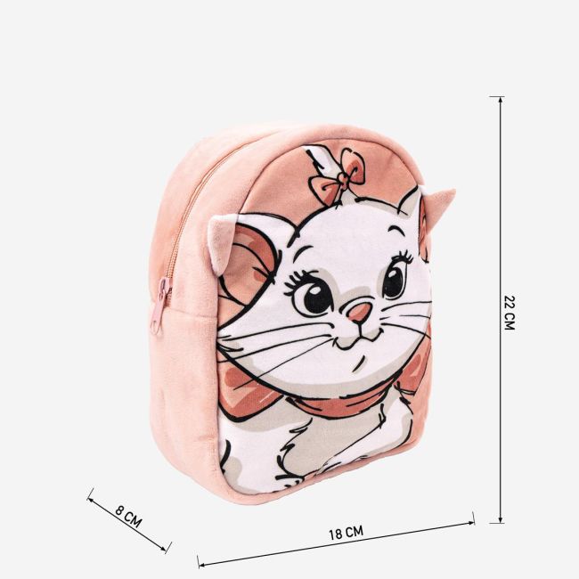 Rucsac plusat Disney Marie, 18x22x8 cm