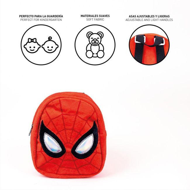 Rucsac plusat Spiderman, 18x22x8 cm