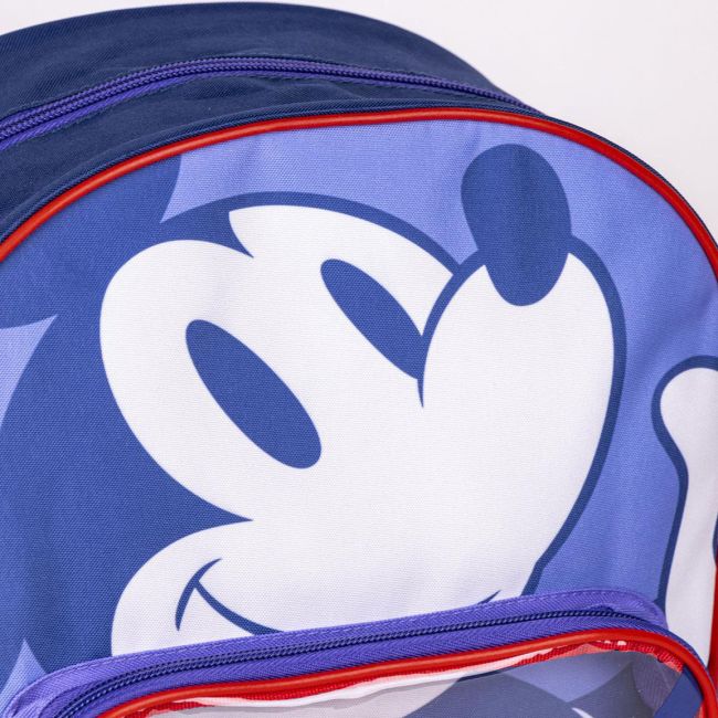 Rucsac Mickey Mouse cu buzunar transparent, 25x30x12 cm