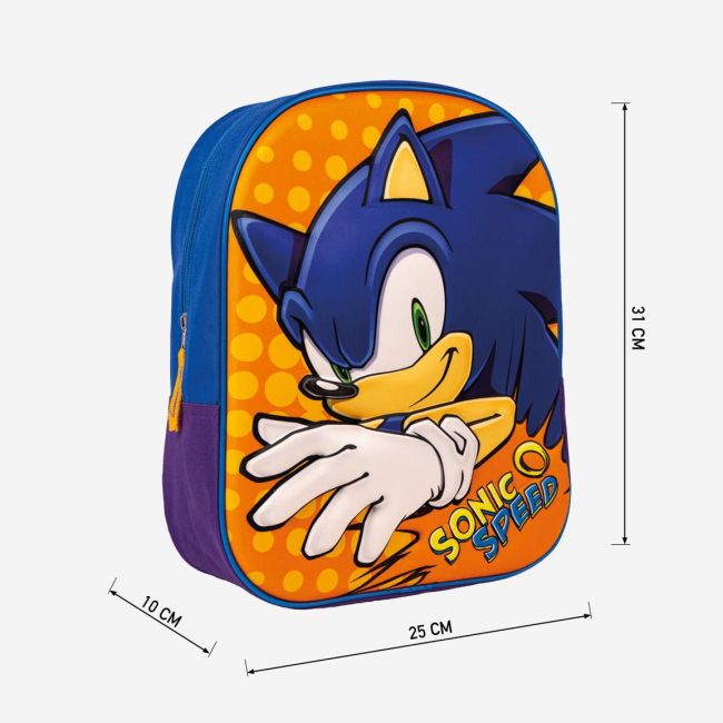 Rucsac 3D Sonic Speed, 25x31x10 cm