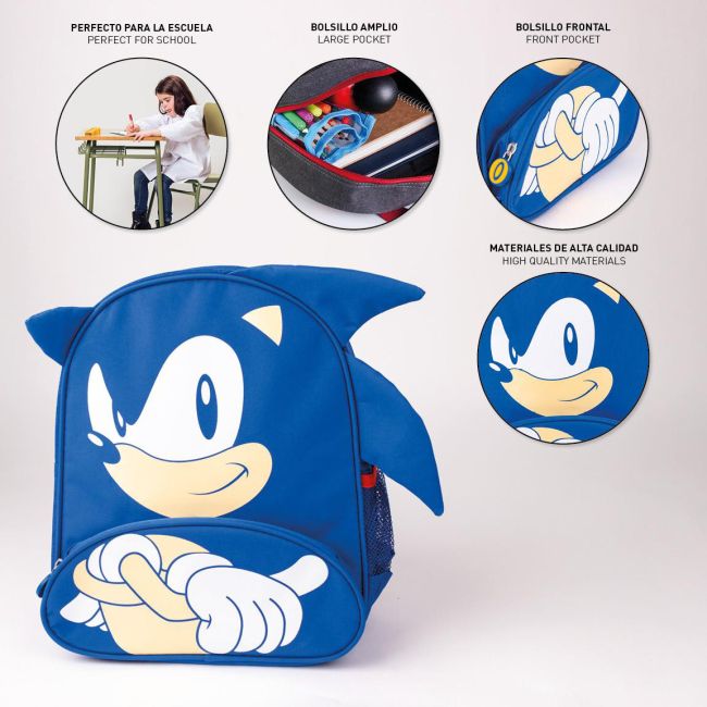 Rucsac Sonic cu buzunar frontal, 25x30x10 cm