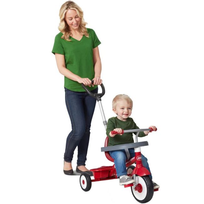Tricicleta Radio Flyer 3-in-1 Stroll 'N Trike, Rosu, 1.5 - 5 ani