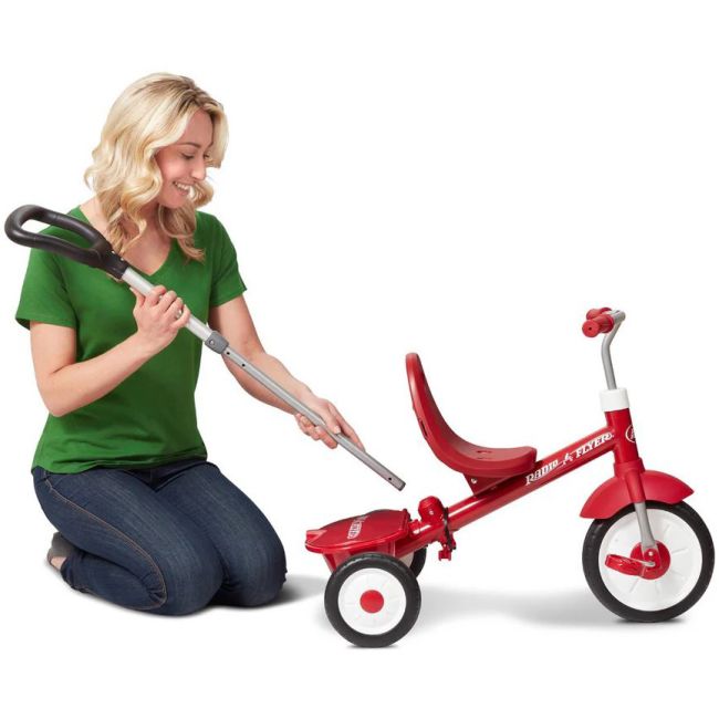Tricicleta Radio Flyer 3-in-1 Stroll 'N Trike, Rosu, 1.5 - 5 ani