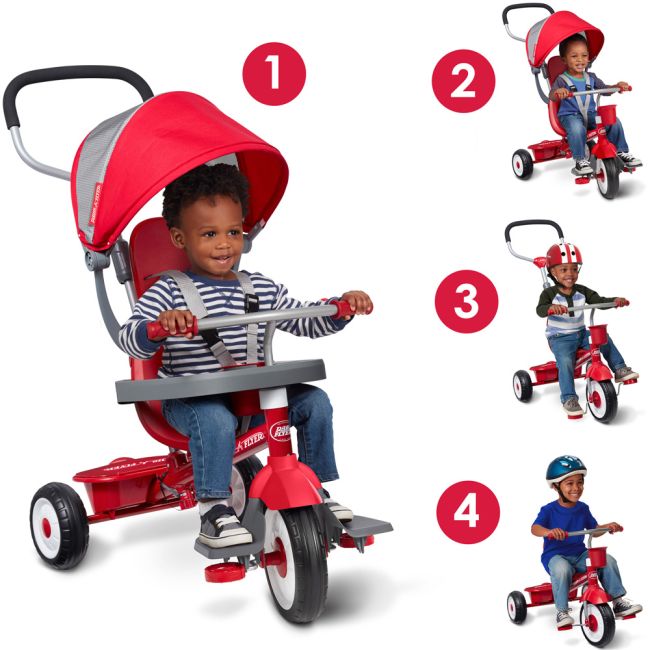 Tricicleta multifunctionala Radio Flyer 4-in-1, 1 - 5 ani