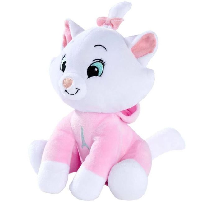 Jucarie din plus Marie cu hanorac roz, 18 cm