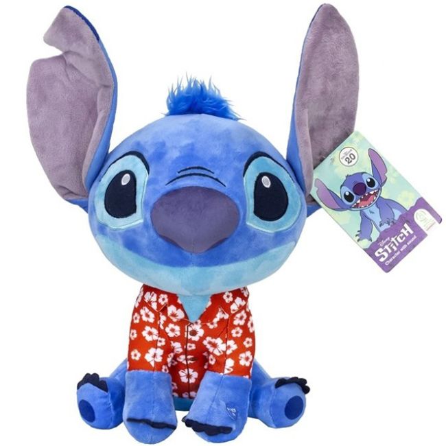 Jucarie din plus cu sunete Stitch Hawaii, Lilo & Stitch, 25 cm