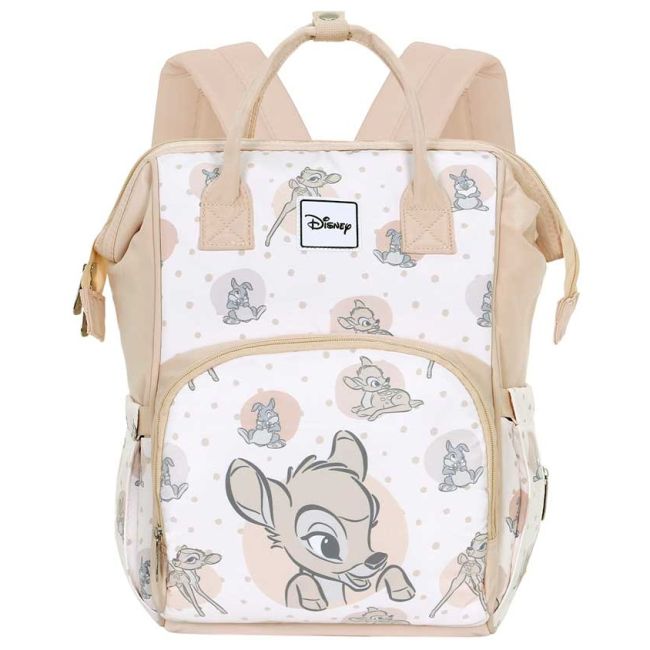 Rucsac multifunctional pentru mamici si copii, Disney Bambi Tender, 25x40x20 cm