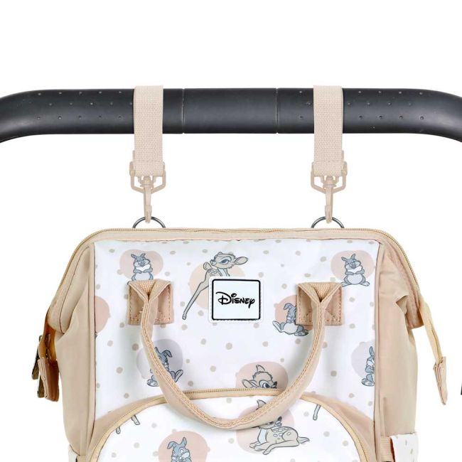 Rucsac multifunctional pentru mamici si copii, Disney Bambi Tender, 25x40x20 cm