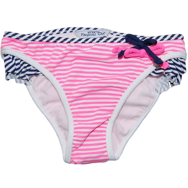 Costum de baie 2 piese Roz/Alb/Bleumarin (3751), 4 ani, 104 cm