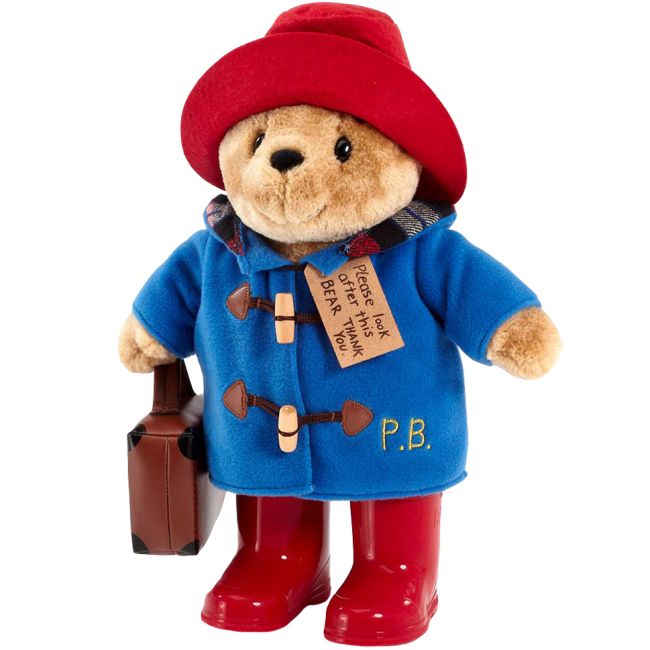 Jucarie de plus ursuletul Paddington cu valiza si cizme, 30 cm