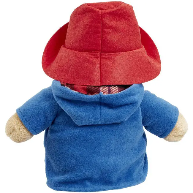 Jucarie de plus ursuletul Paddington cu haina albastra, asezat, 30 cm