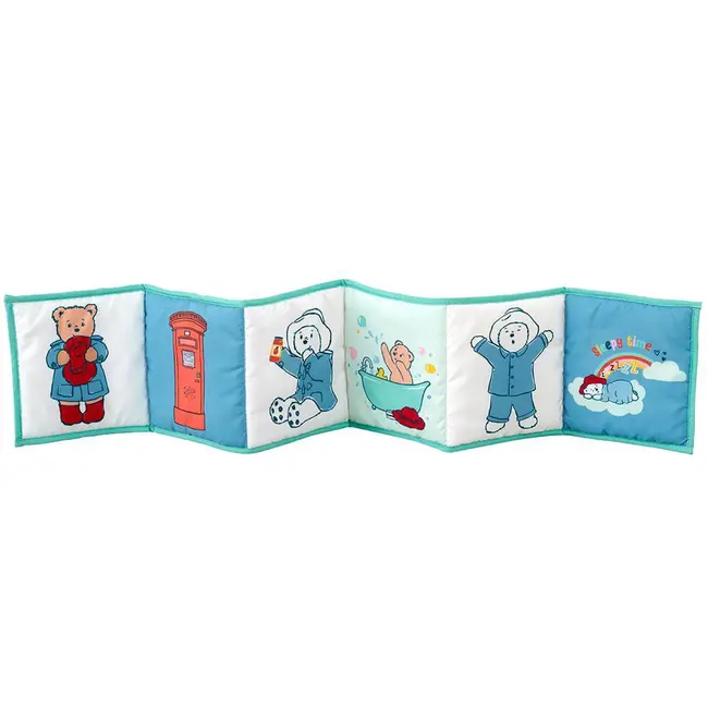 Jucarie - carte Paddington cu doua fete pentru dezvoltare senzoriala