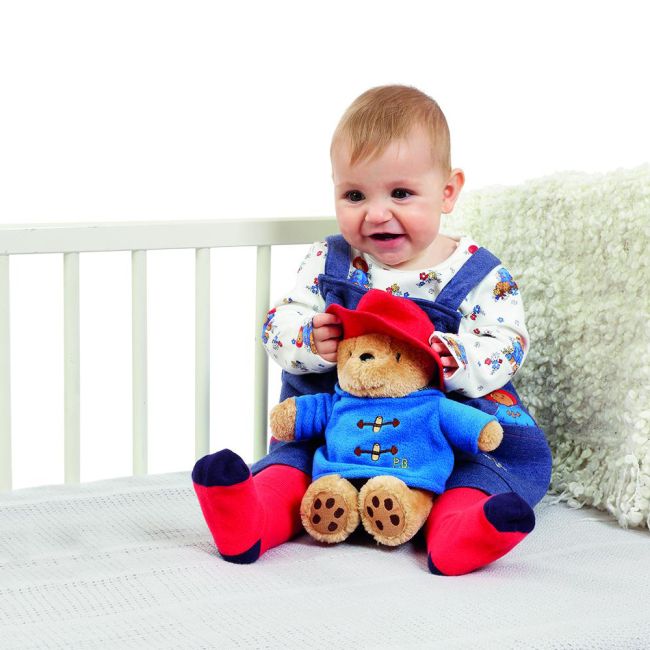 Jucarie de plus ursuletul Paddington cu haina albastra, 20 cm