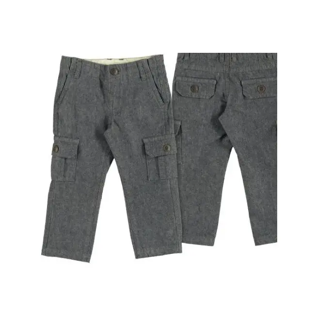 Pantaloni gri cu buzunare laterale (4543), 12 luni, 80 cm