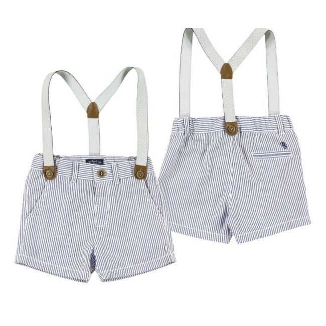 Pantaloni bleu scurti cu bretele (1245), 12 luni, 80 cm