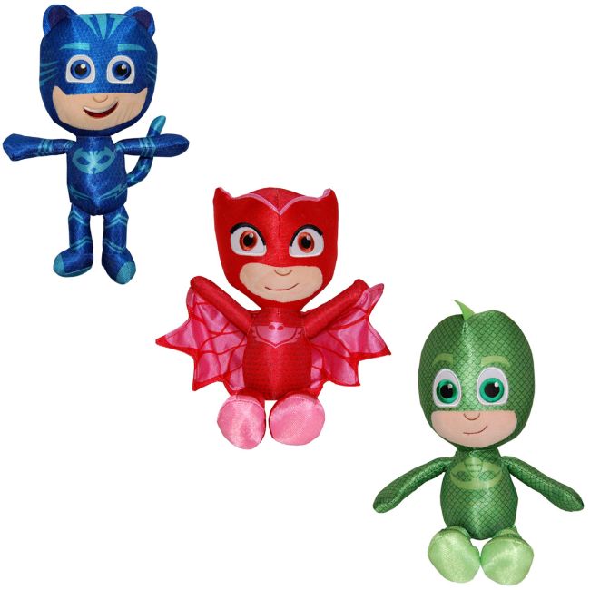 Set 3 jucarii Owlette, Gekko & Catboy, PJ Masks, 32 cm