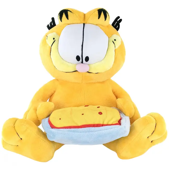 Jucarie din plus Garfield cu lasagna, 21 cm