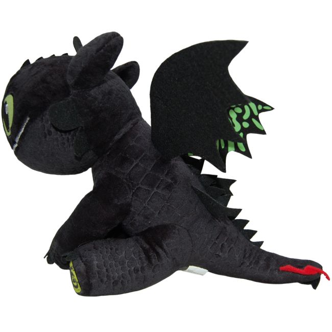 Jucarie din plus Toothless cu aripi fluorescente, Dragons, 34 cm