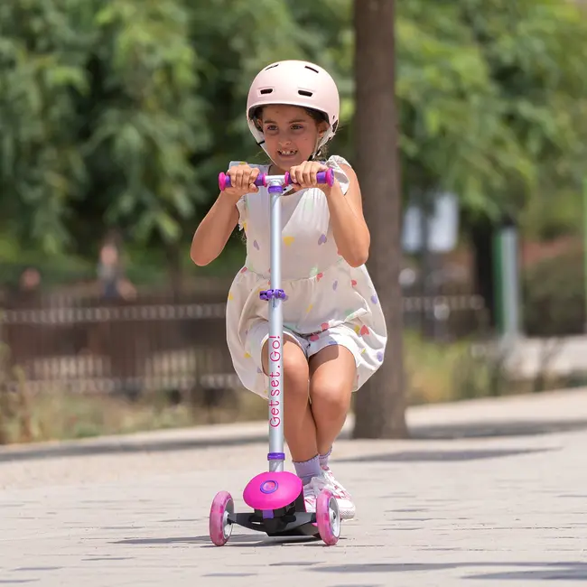 Trotineta pliabila Trunki, Roz, L / 4+ ani