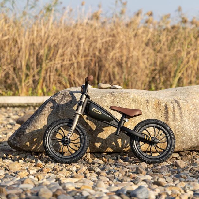 Balance bike qplay feduro negru-auriu smb3250fed60pl