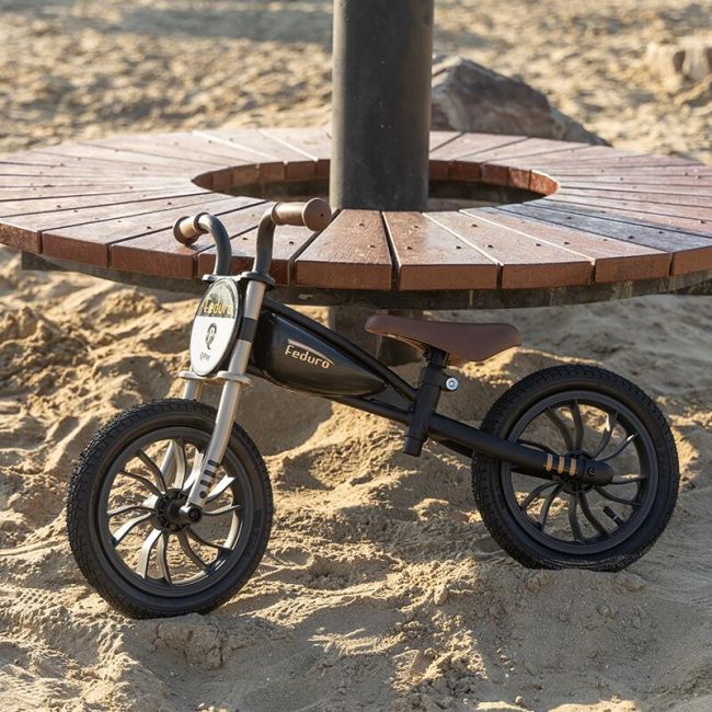 Balance bike qplay feduro negru-auriu smb3250fed60pl