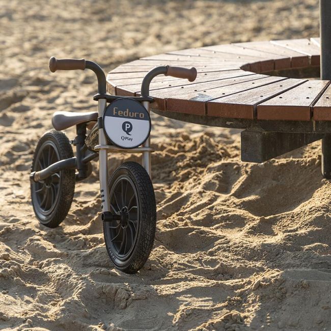 Balance bike qplay feduro negru-auriu smb3250fed60pl