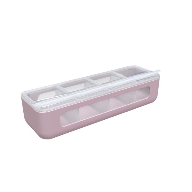 CUTIE SNACK 4 COMPARTIMENTE, MELII, ROZ VIVML22400