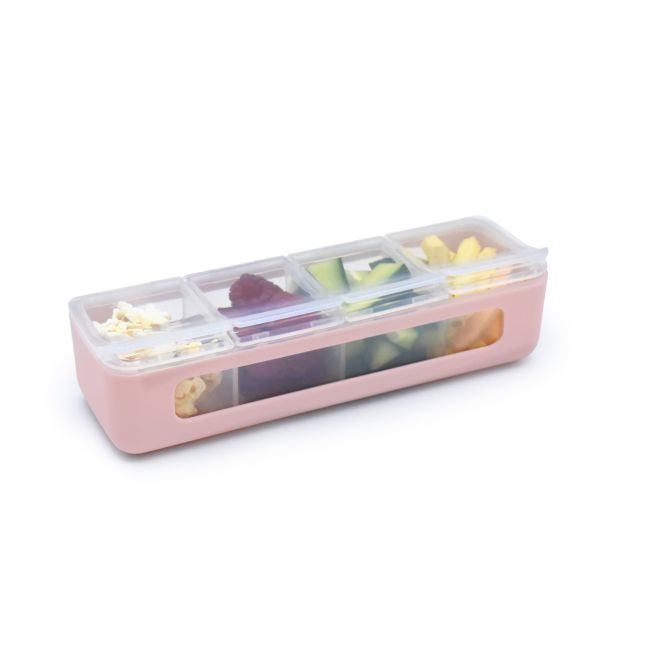 CUTIE SNACK 4 COMPARTIMENTE, MELII, ROZ VIVML22400
