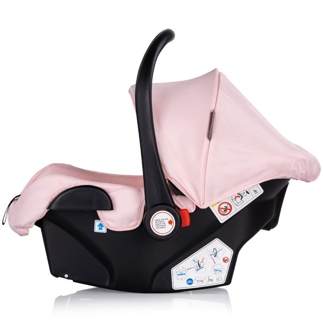 Carucior chipolino aura 3 in 1 pink marshmallow hubst-kkaur02506pm