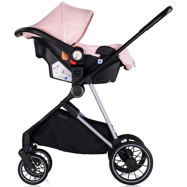 Carucior chipolino aura 3 in 1 pink marshmallow hubst-kkaur02506pm