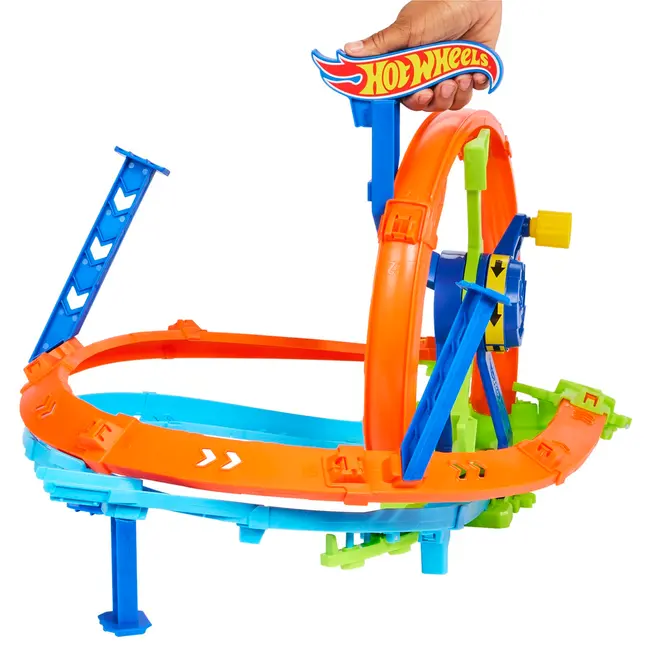 HOT WHEEL STUNT TRACKS CURSA LANSARE RAPIDA IN BUCLA VIVMTJBX65