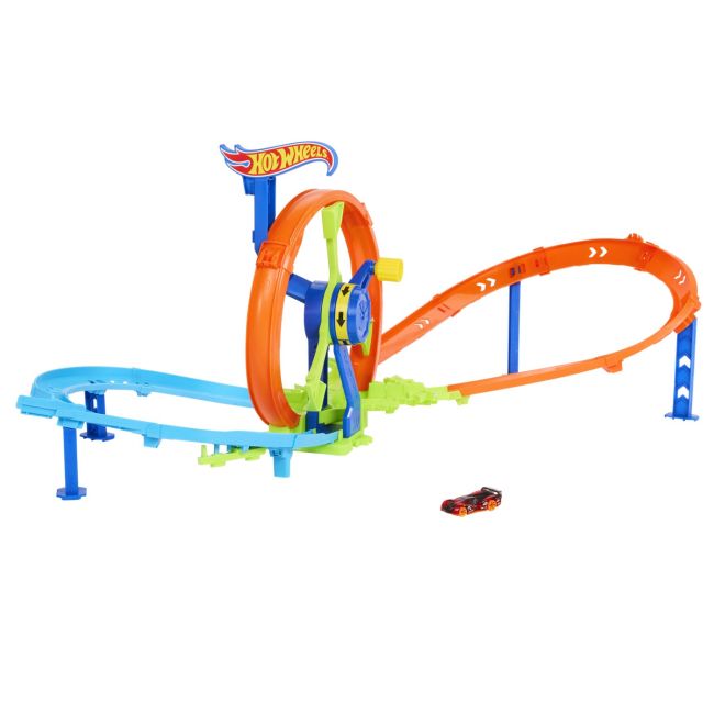 HOT WHEEL STUNT TRACKS CURSA LANSARE RAPIDA IN BUCLA VIVMTJBX65