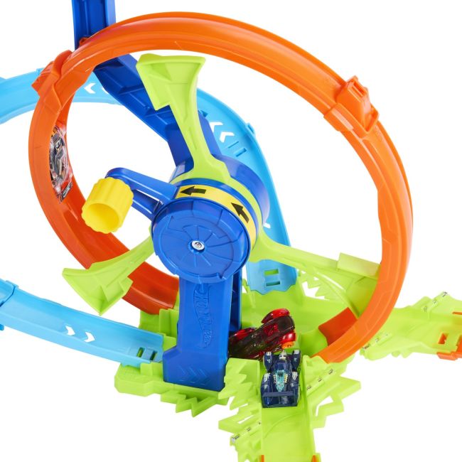 HOT WHEEL STUNT TRACKS CURSA LANSARE RAPIDA IN BUCLA VIVMTJBX65