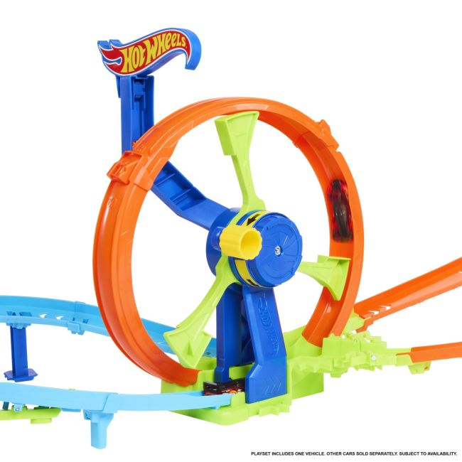 HOT WHEEL STUNT TRACKS CURSA LANSARE RAPIDA IN BUCLA VIVMTJBX65
