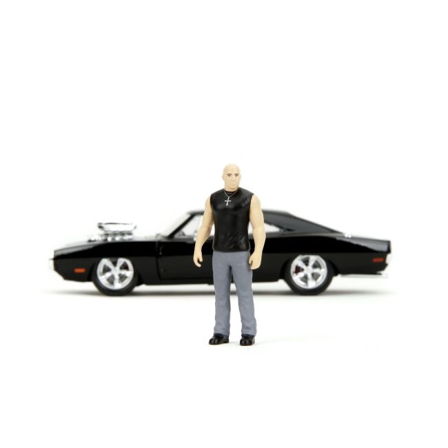 JADA FAST AND FURIOUS SET FIGURINA DOM SI MASINUTA METALICA DODGE CHARGER 1970 SCARA 1 LA 24 VIV253205006