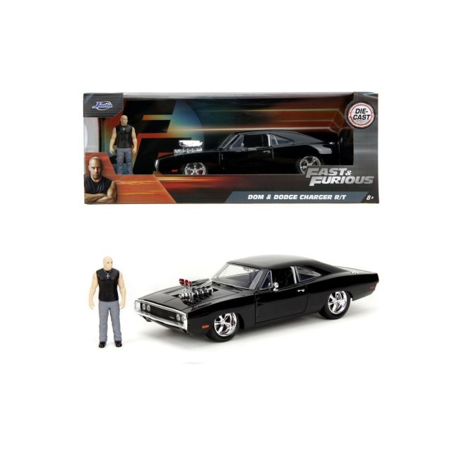 JADA FAST AND FURIOUS SET FIGURINA DOM SI MASINUTA METALICA DODGE CHARGER 1970 SCARA 1 LA 24 VIV253205006