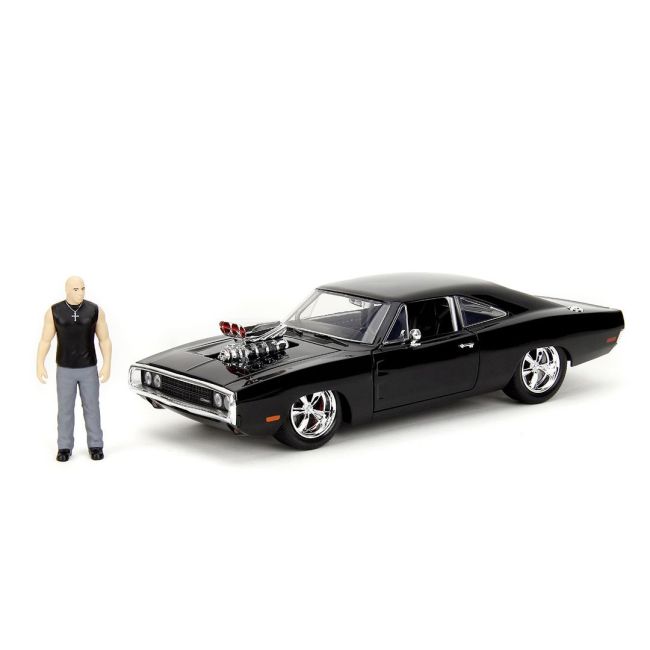 JADA FAST AND FURIOUS SET FIGURINA DOM SI MASINUTA METALICA DODGE CHARGER 1970 SCARA 1 LA 24 VIV253205006