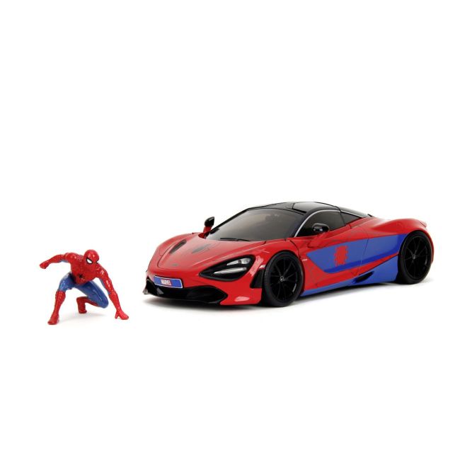JADA MARVEL SET FIGURINA SPIDER MAN SI MASINUTA METALICA MCLAREN 720S SCARA 1 LA 24 VIV253225034
