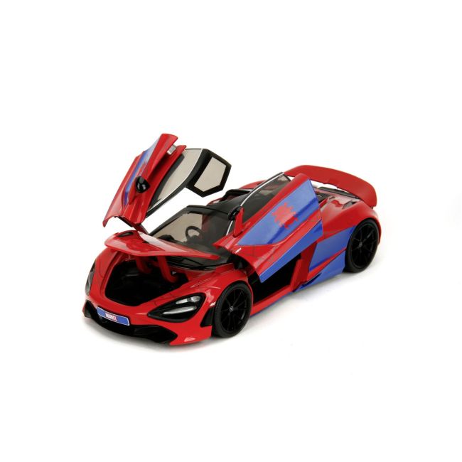 JADA MARVEL SET FIGURINA SPIDER MAN SI MASINUTA METALICA MCLAREN 720S SCARA 1 LA 24 VIV253225034
