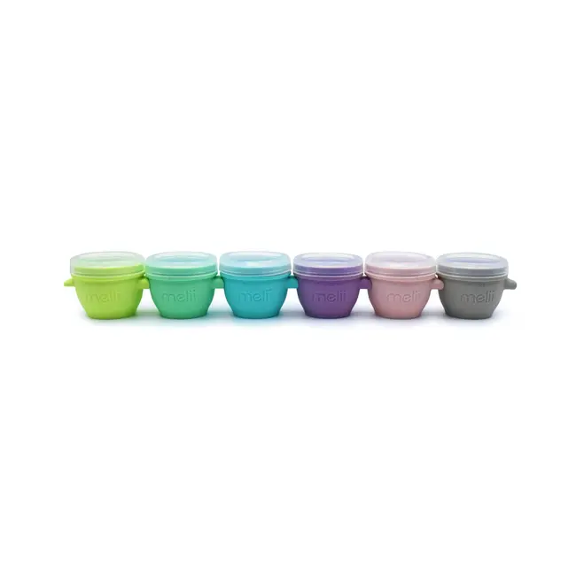 SET 6 RECIPIENTE SILICON SNAP&GO, MELII, 59 ML VIVML10400