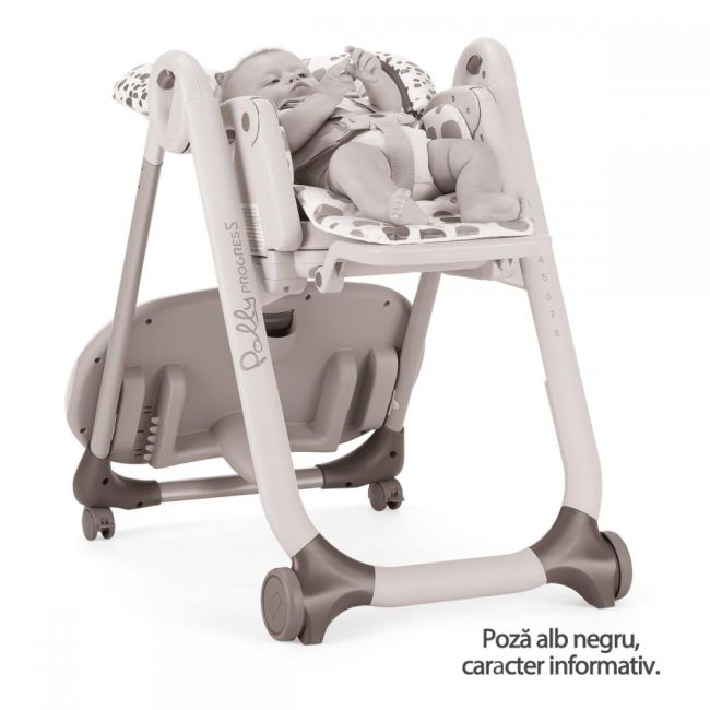 Scaun de masa Chicco Polly Progres 5 in 1, Anthracite, 0 luni+ CHC79336-8_ANTHRACITE
