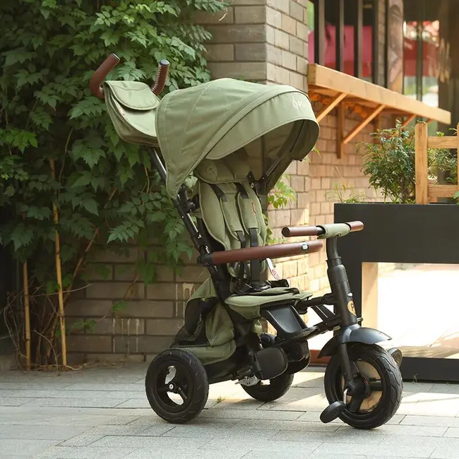 Tricicleta pliabila qplay rito deluxe verde-maslina smb324038181d