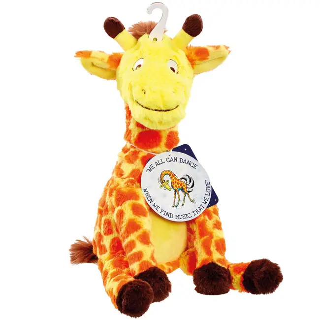 Jucarie de plus Gerald, Girafele nu stiu sa danseze, 25 cm (asezat)