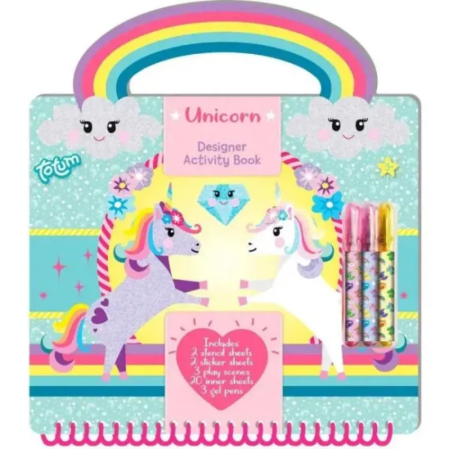 Carte cu activitati - unicorni